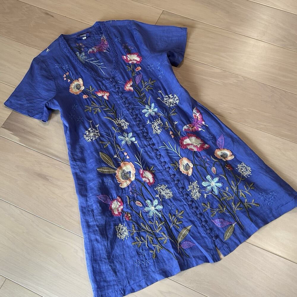 Johnny Was Nila Easy Breezy Tunic Purple Women’s Small - Picture 2 of 8